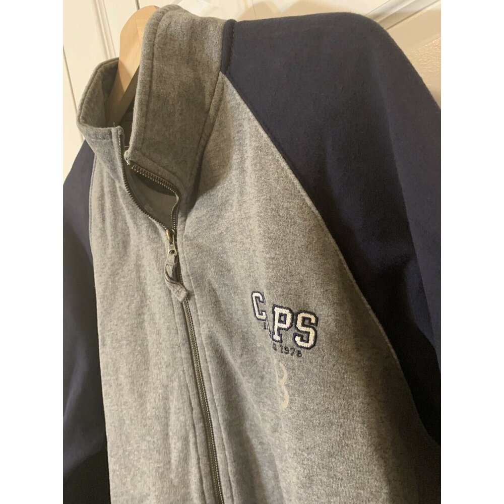 Chaps Ralph Lauren Full Zip Jacket Men’s Sz XL Gray Blue Heavy 1978 - Picture 4 of 9